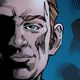 General Hux, cast in shadow.